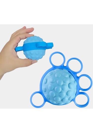 Suntek Parmak Kavrama Topu Sıkma Eğitimi Kuvvet Esneklik El Mavi