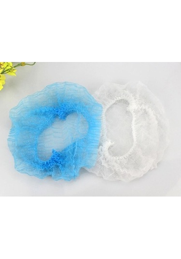 Trendooze Toz Toz Tek Şapkası Saç Mavi Kullanımlık Geçirmez Filesi Anti Hg