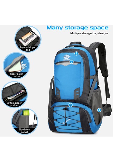 Vanaheımr-yürüyüş Sırt Çantası Suya Dayanıklı Kamp Sırt Çantası,yeşil Yeşil