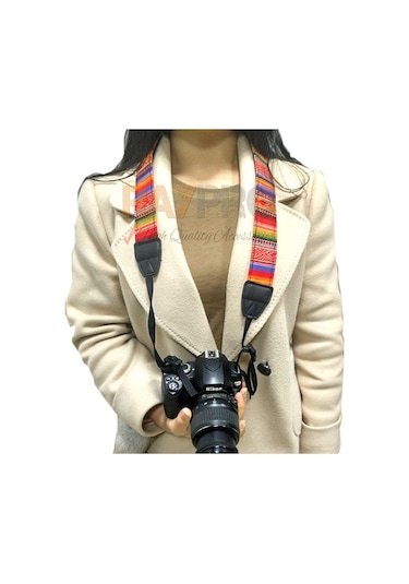 Raypro Likya Desenli Askı Omuz Boyun Askısı Canon Nikon Sony Fuji