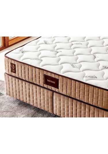 Nironyatak Niron Bamboo Yatak 80X200 Tek Kişilik Doğal Bambu Kumaş Tam Ortop
