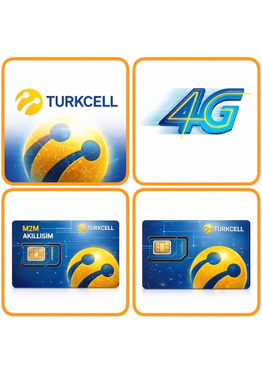 Turkcell 4G Data Sim Kart  (4G Kameralar İçin)