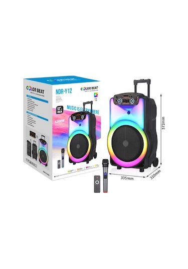 Ultratekno Ndr Y-12 Full Rgb Panel 40 Watt Bt Büyük Boy Hoparlör