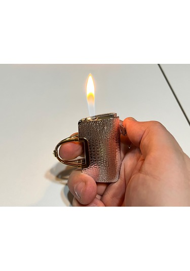 Kadınlara Özel Hediyelik Şık Tasarım Çanta Çakmak Gümüş