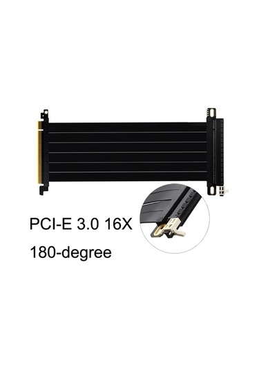 Novahub Pcı-e 3.0 16x 180 Grafik Kartı Uzatma Kablosu Adaptör, 15cm Uzunluk