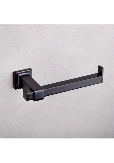 System Q-line Tuvalet Kağıtlığı Siyah Ba1006002al6 Krom