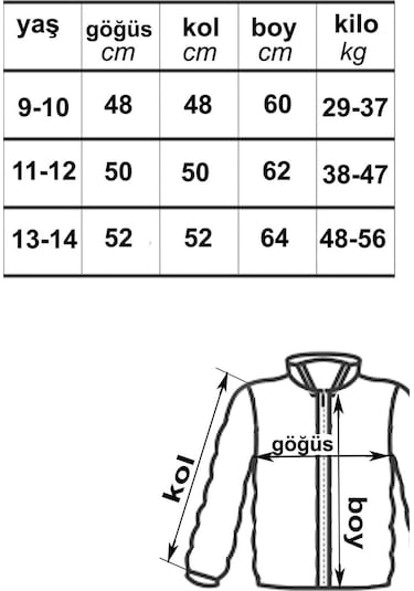 Designed Kapüşonlu Içi Polar Astarlı Erkek Çocuk Şişme Mont