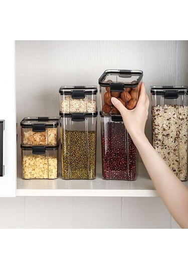 Pazly 1300 Ml Neme Dayanıklı Şeffaf Kavanoz Kapağı - Gıda Depolama Kavanozu Diğer