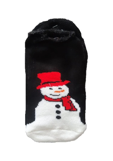 Kadın Erkek Termal Yılbaşı Çorabı Görünmez Kalın Sıcak Hediyelik 001