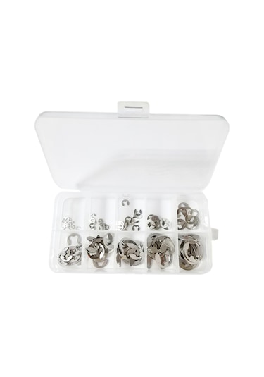 Youtek 304 Çelikten Yapılmış 120 Adet E Tipi Kalkan Tırnakları - 1.5mm'den 10mm'ye Çap Aralığı