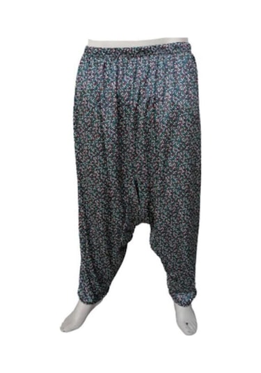 Bora Kadın Şalvar Çiçekli Şalvar Desenli Kadın Şalvarı Şalvar Çiçekli Çok Renkli