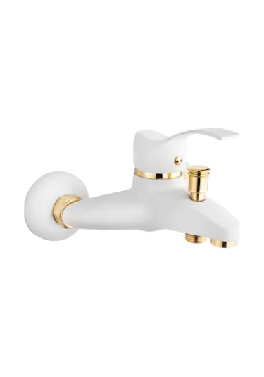 Gms Akdeniz Beyaz Altın Banyo Duş Bataryası Akd303 Beyaz