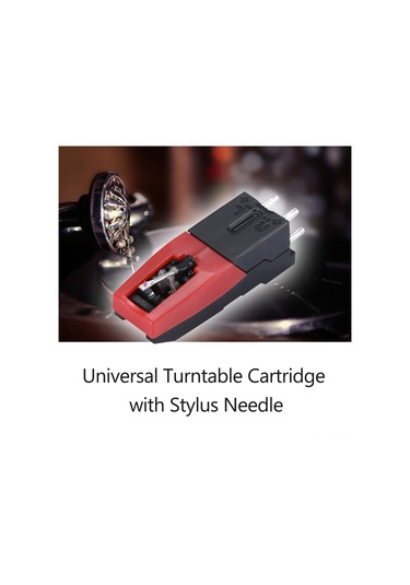 Ranyeek Q3 Siyah Kırmızı Kristal Pikap, 33 1/3-45-78 Rpm Plateler İçin Evrensel, Kolay Kurulum, Kaliteli Ses, 1 Adet