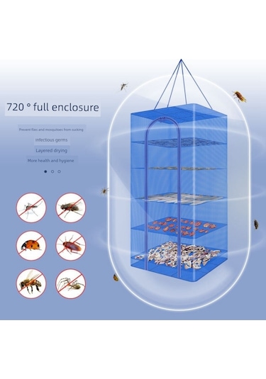 Katlanabilir Sebze Kurutma Filesi - Paslanmaz - 35 35 35 - Tek Katlı Çapraz Um64102-2 Yurt Dışından Çok Renkli