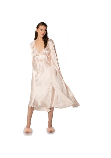 Pierre Cardin 6960 Kadın Saten Altılı Set - İnci Pudra