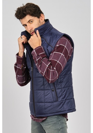 Lucas Erkek Cep Detaylı Yelek 265832 Açık Lacivert Açık Lacivert