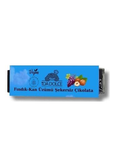 Dolcida Fındık - Kan Üzümü Şekersiz Çikolata 20gr-3359