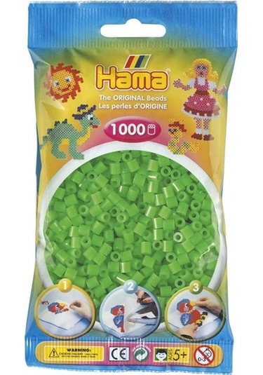 1.000'Lik Hama Midi Boncuk - Floresan Yeşil