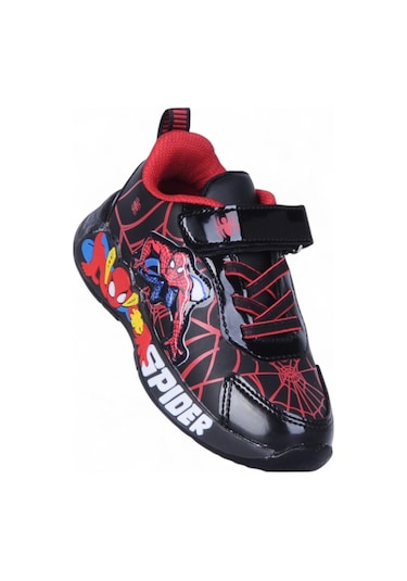 Ayakcenter 836 Spider Siyah Erkek Çocuk Spor Ayakkabı Siyah