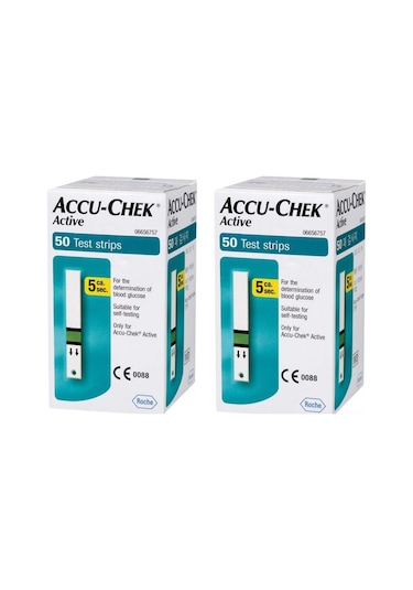 Accu-Chek Active Şeker Ölçüm 100 Strip 2 Kutu