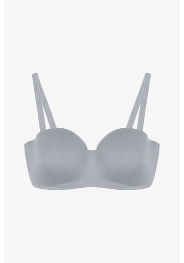 Kadın Dolgusuz Mikro Straplez Sütyen Taş