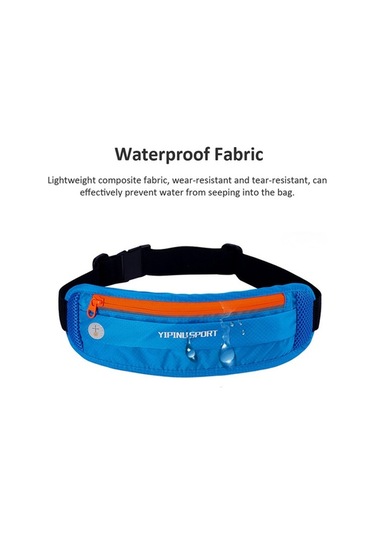 Ulzyvf Koşu Kemeri - Su Geçirmez Spor Bel Çantası, Telefon/anahtar/kulaklık, Ayarlanabilir, Reflektif - Kırmızı Kırmızı