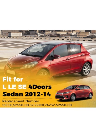 Crackedice Toyota Yaris İçin Araba Ön Cam Anahtarı Kontrol Paneli Kapağı