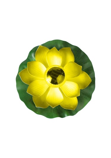 Cbtx Bahçe Aydınlatma Güneş Enerjili Açık Su Geçirmez Yüzen Işık Bahçe Avlu Lotus Işığı Açık Sarı