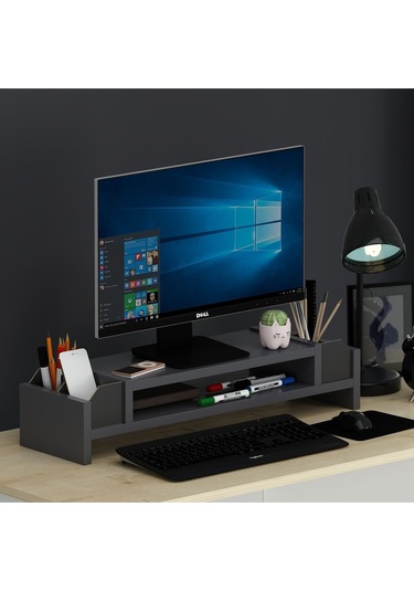 Çınar Monitör Yükseltici Antrasit Siyah Antrasit - Siyah