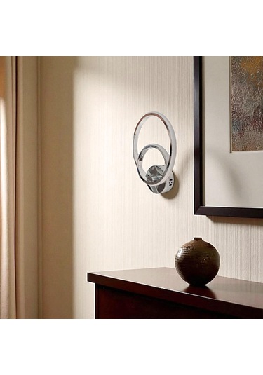 Lanor Çember Led Gümüş Aplik Gümüş