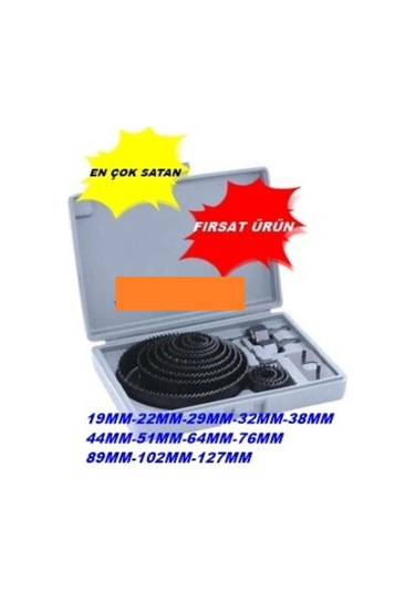 Bhd Tools Profesyonel 16 Parça Panç Seti Ahşap Alçıpan Delme 1 Ad