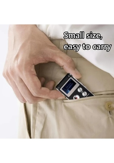 Willowhaven Siyah 8gb 650hr Dijital Ses Kaydedici Mp3 Çalar 4gb Sd Yuvalı Kulaklık Usb Şarj