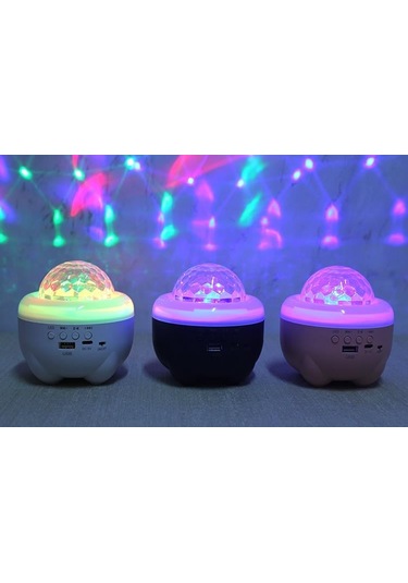 Bluetooth'lu Müzik Çalar Star Master Led Lamba Alk3328 Renkli