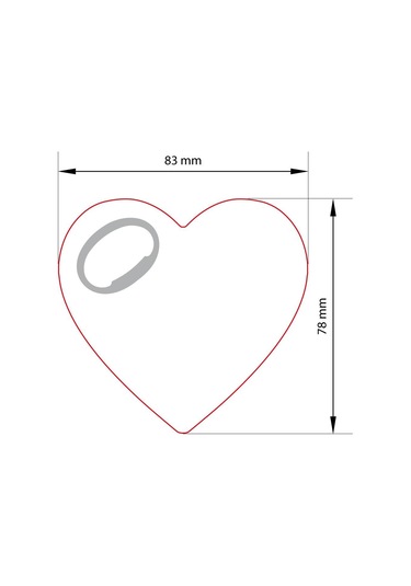 Kalp Magnet Açacak Vgklp 100 Adet Beyaz