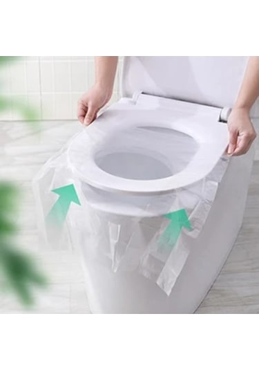 Hijyenik Tek Kullanımlık Klozet Kapağı Poşeti 50 Adet Poşetli Diğer