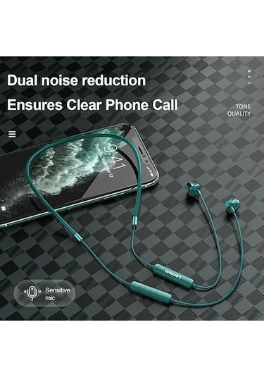 Flybuy Lenovo Sh1 Kablosuz Kulaklık Bluetooth 5.0 Ipx5 Su Geçirmez, Manyetik Boyun Bantlı Spor Mikrofonlu Kulaklıklar