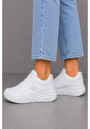 Celira Prl Beyaz Anorak Kadın Sneaker Spor Ayakkabı 724