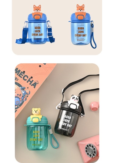 Jian Fan Öğrenci Yaz Plastik Su Bardağıyeş Yeşil