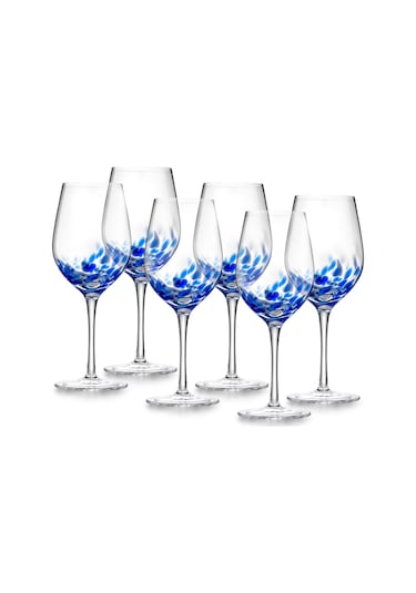 Jumbo Misterio 6'lı Kadeh Takımı 350 Ml Mavi