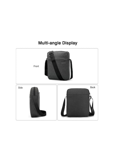 Jialan Erkek Omuz Çantaları Çapraz Askılı Çanta İç Çerçeve Sırt Ow Gri