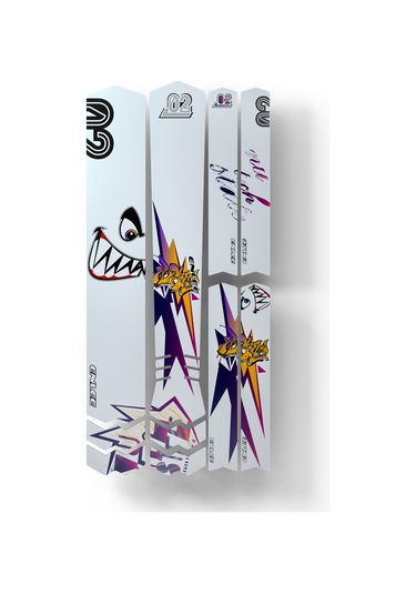 Springsun Enlee Bisiklet Koruma Şeritleri - Su Geçirmez, Çizilmeye Dayanıklı, Kişiselleştirilebilir Bisiklet Aksesuarları Köpekbalığı Desenli