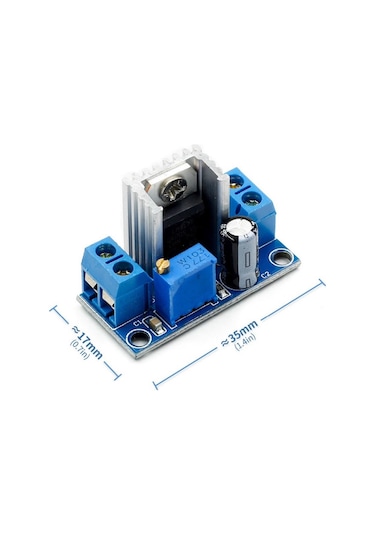 Alkatronik-Lm317 Modül Dc Lineer Regulatör 2A Voltaj Düşürücü