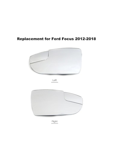 Besthome1 Ford Focus 2012-2018 Sağ Yan Ayna Camı, Kör Nokta & Isıtmalı Özellikli,  Parça