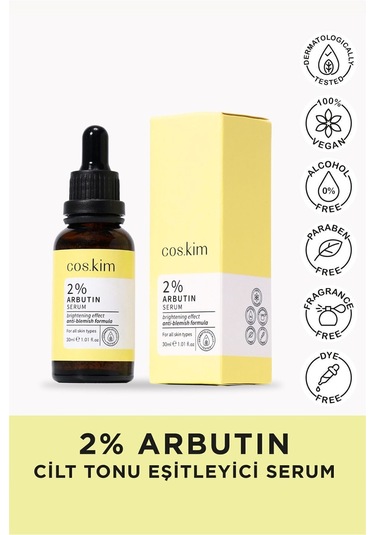 %2 Arbutin Cilt Tonu Eşitleyici Ve Aydınlatıcı Cilt Bakım Serumu 2% Arbutin Serum 30 Ml