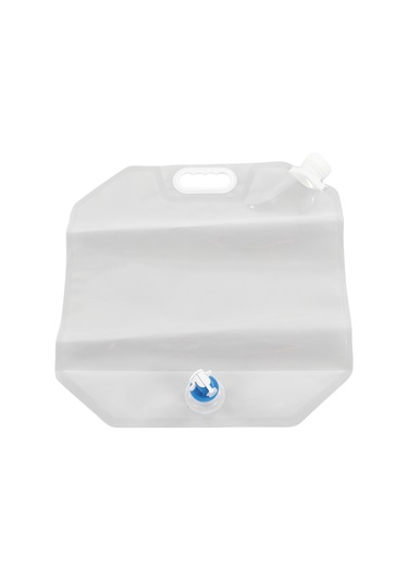 Wezone 15l Pvc Katlanabilir Su Torbası - Dışarıda Kamp, Bisiklet Turu Ve Acil Durumlar İçin Taşınabilir, Sızıntısız Su Saklama Cihazı Su Kranıyla Beyaz