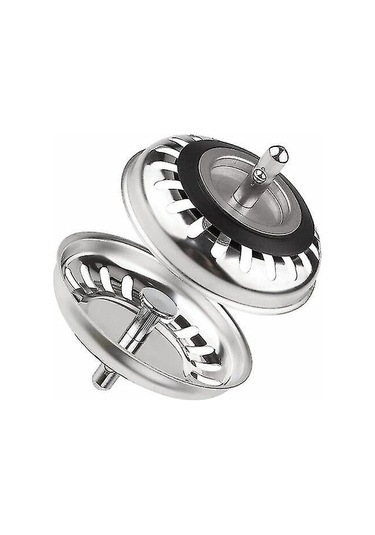 Klasik Süzgeç Tepsisi Çapı 78 Mm, 2'li Paslanmaz Çelik Mutfak Gider Filtresi Seti, Mutfak Ve Banyo İçin Evrensel Gider Filtresi