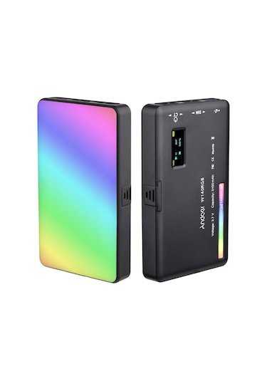 Hallow Andoer W140 RGB Led Video Işığı Siyah