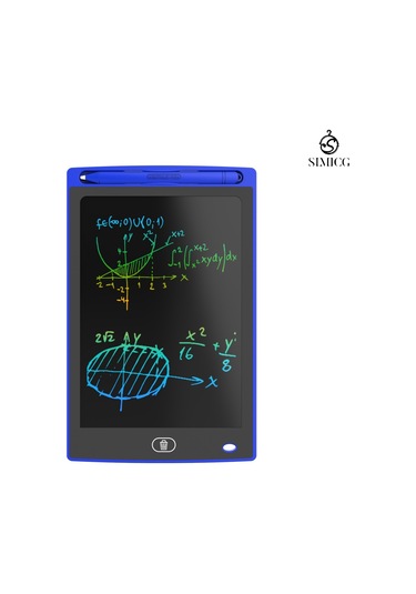 8,5 İnç Lcd El Yazısı Tableti Lcd Elektronik Kara Tahta Renkli Vurgulama Mavi