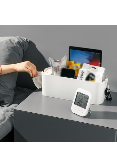 Yifomall Dorm Yatak Üstü Duvar Kurulu Rafı - Öğrenci İçin Delme Yok Saklama Kutusu, 2 Kanca İle Abs Plastik Malzeme Yeşil