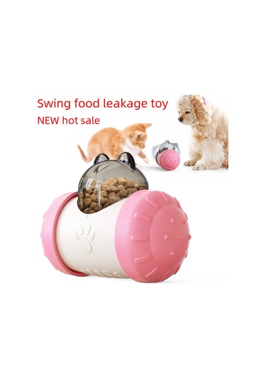 Hangfox Kedi Köpek Oyuncağı: Zekice Yavaş Yeme Leakage Topu - Elektriksiz, Dayanıklı Ve Etkileşimli Pembe